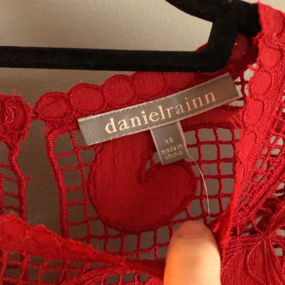 NWT Anthro Daniel Rainn Red Blouse - Picture 3 of 7